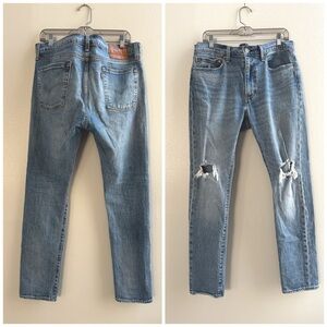 Levi’s 510 Big E Straight Leg Jeans 2018 Distressed Men’s 34 x 32